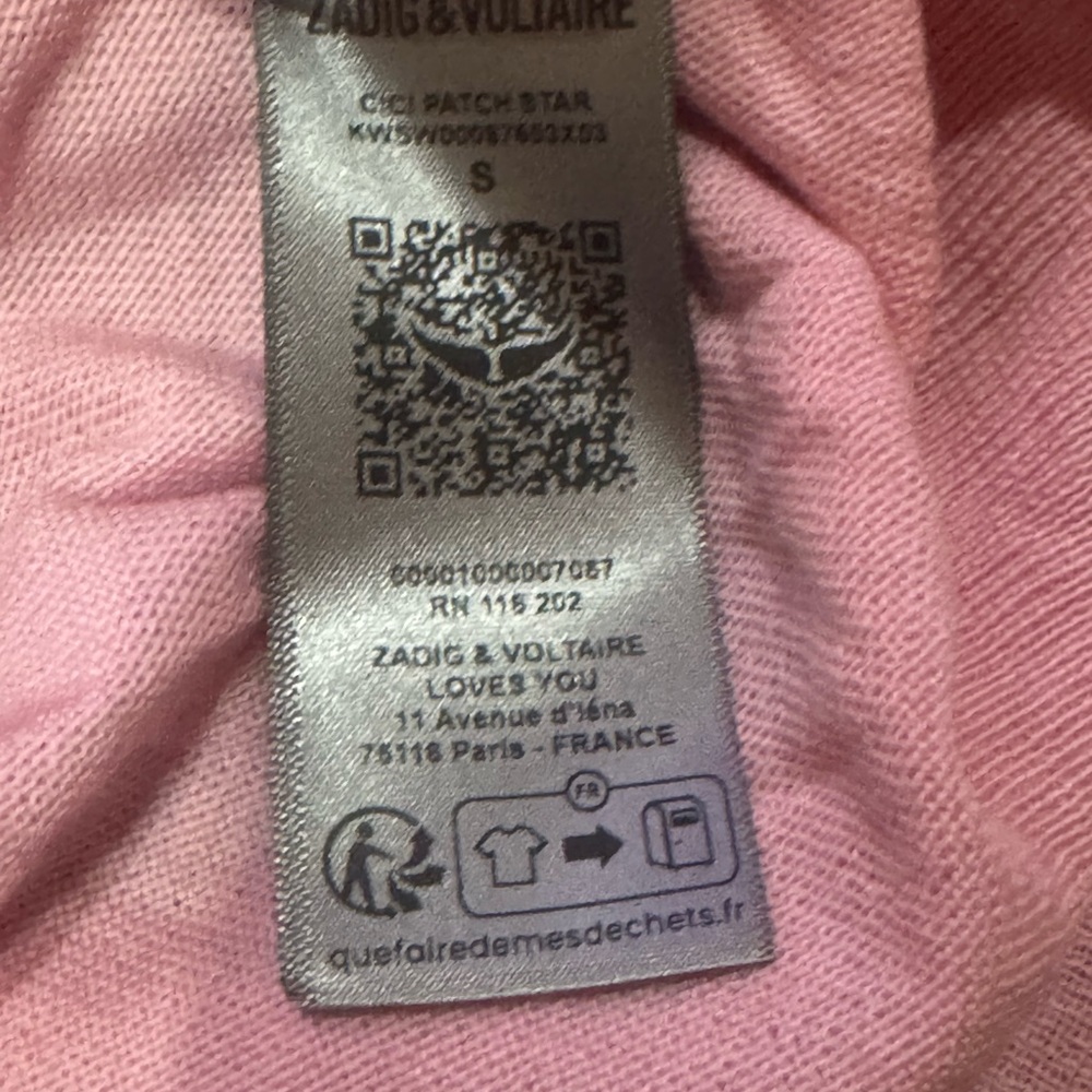 Zadig & Voltaire Cici Patch Star Blossom Sweater NWT - Picture 12 of 12